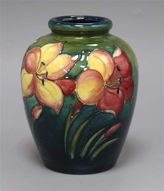 A Moorcroft Hibiscus vase height 16cm